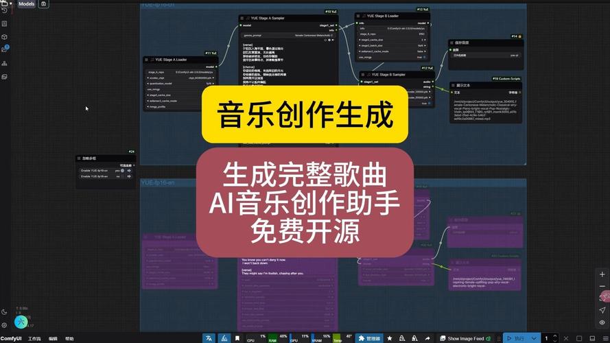 在 ComfyUI 中生成完整歌曲 免费开源 AI 音乐创作全流程